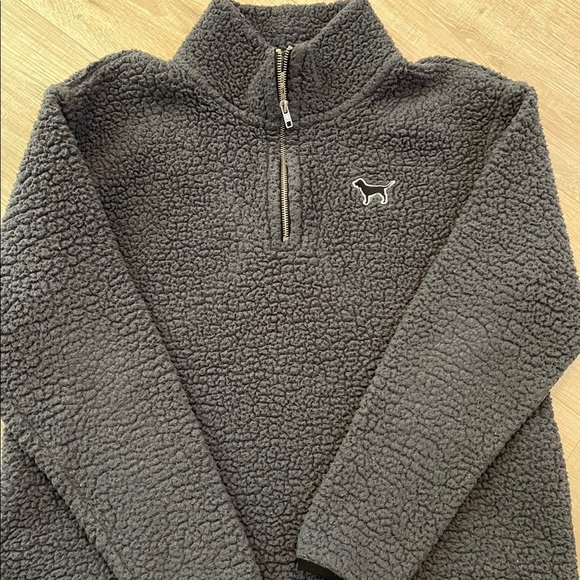 PINK Sherpa Pullover 1/4 Zip - Picture 1 of 6
